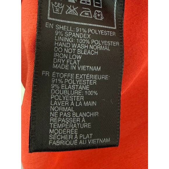 Forever 21 Womens Small Strapless Formal Orange Rose Dress Prom Cocktail Wedding - Picture 8 of 12